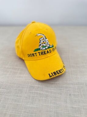 Don’t Tread on Me Hat Yellow Cotton One Size